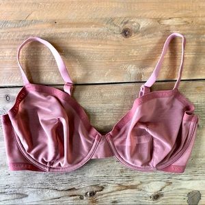 Victoria’s Secret Very Sexy Sheer Luxe Illusion Mesh Logo Bra Size 36D